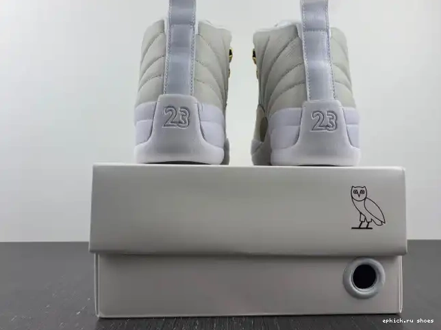 Cheap White Jordan 12 OVO Retro 873864-102 0509